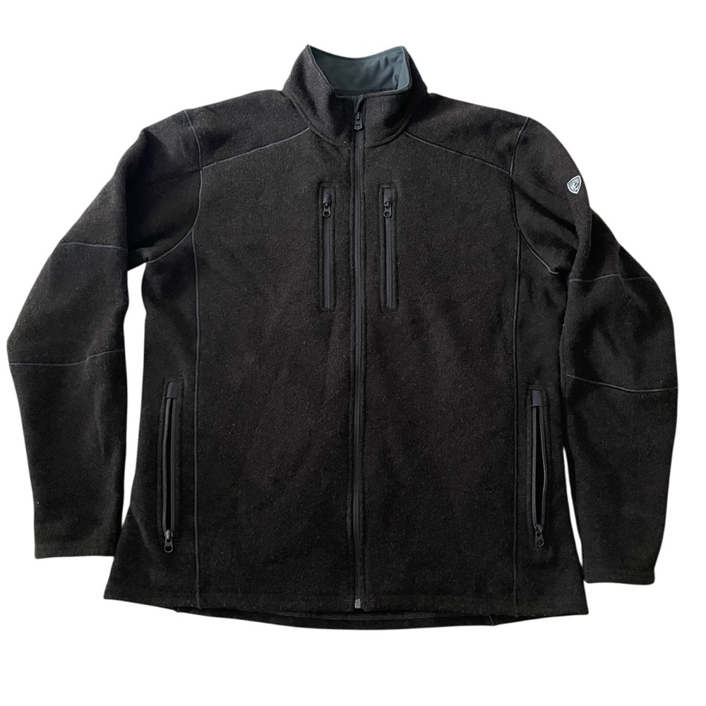 Kuhl Interceptr Fleece Jacket Mens XL Brown Full Zip Hiking Outdoors Pockets - Picture 2 of 11